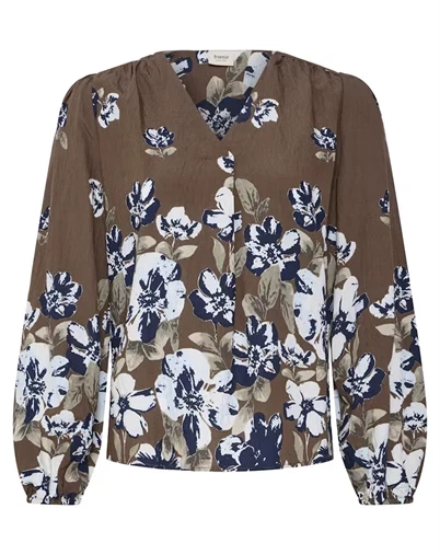 Fransa - FRCarrie Bluse - Petal Poise Raindrum